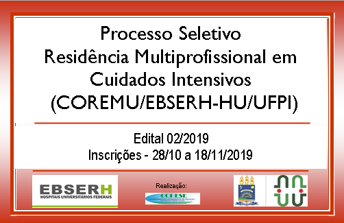 Residência Multiprofissional em Cuidados Intensivos-EBSERH/HU-Edital 02/2019