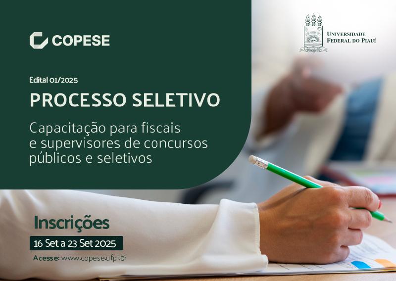 Processo Seletivo Capacitação de Fiscais e Supervisores - EDITAL 01/2025
